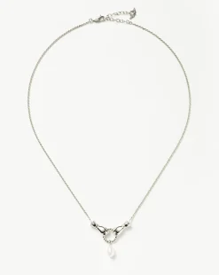 Harris Reed In Good Hands Drop Pendant Necklace