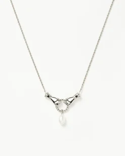 Harris Reed In Good Hands Drop Pendant Necklace