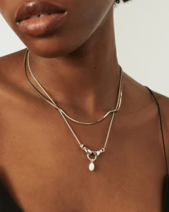 Harris Reed In Good Hands Drop Pendant Necklace