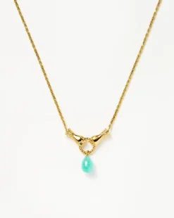 Harris Reed In Good Hands Drop Pendant Necklace
