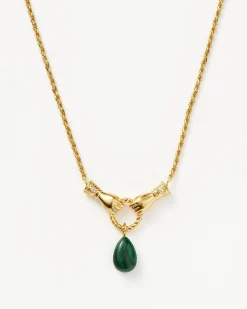 Harris Reed In Good Hands Drop Pendant Necklace