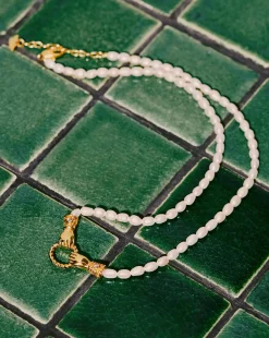 Harris Reed In Good Hands Pearl Pendant Necklace