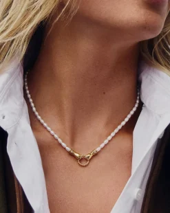 Harris Reed In Good Hands Pearl Pendant Necklace