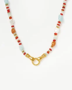 Harris Reed In Good Hands Beaded Gemstone Necklace
