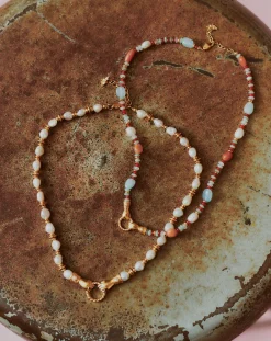 Harris Reed In Good Hands Beaded Gemstone Necklace