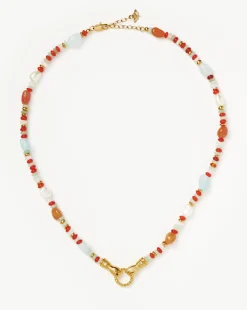 Harris Reed In Good Hands Beaded Gemstone Necklace