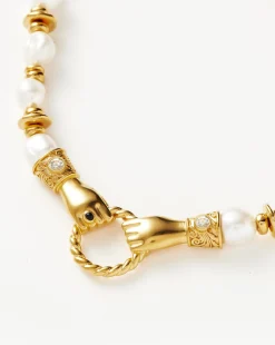 Harris Reed In Good Hands Chunky Beaded Gemstone Necklace