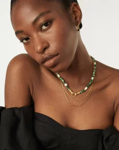 Harris Reed In Good Hands Beaded Gemstone Necklace