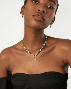 Harris Reed In Good Hands Beaded Gemstone Necklace