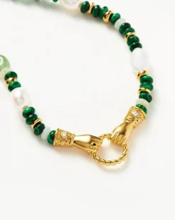 Harris Reed In Good Hands Beaded Gemstone Necklace