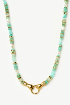 Harris Reed In Good Hands Chunky Beaded Gemstone Necklace