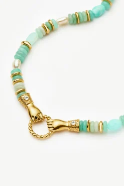 Harris Reed In Good Hands Chunky Beaded Gemstone Necklace