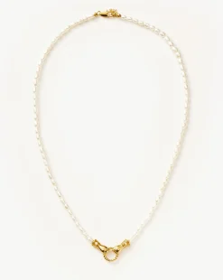 Harris Reed Medium In Good Hands Pearl Pendant Necklace