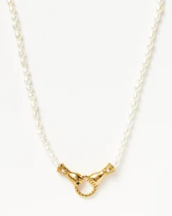 Harris Reed Medium In Good Hands Pearl Pendant Necklace