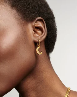Harris Reed Moonlight Charm Hoop Earrings