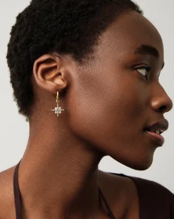 Harris Reed North Star Pearl Hoop Earrings