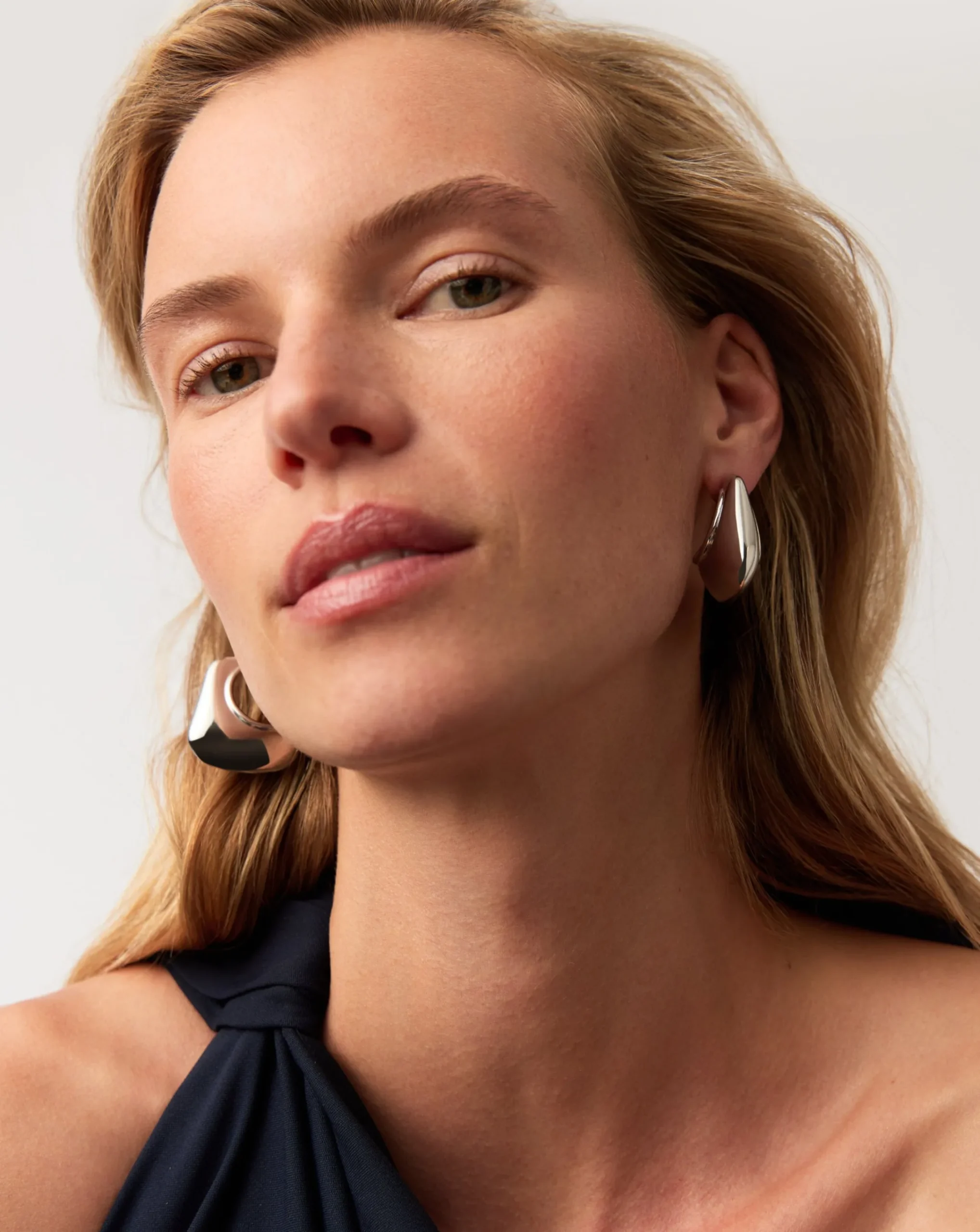 Hera Dome Large Hoop Earrings