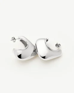 Hera Dome Large Hoop Earrings