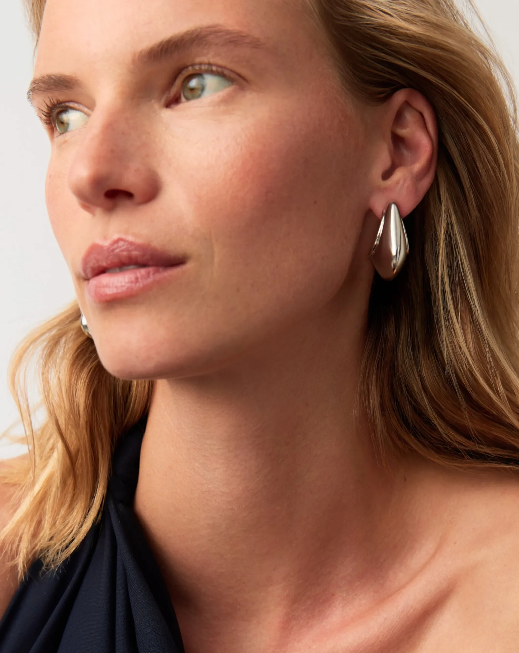 Hera Dome Large Hoop Earrings