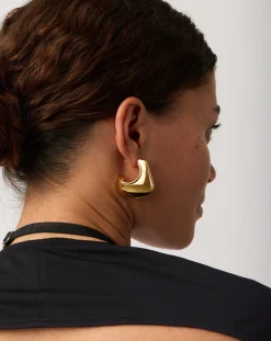 Hera Dome Large Hoop Earrings