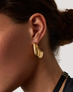 Hera Dome Large Hoop Earrings