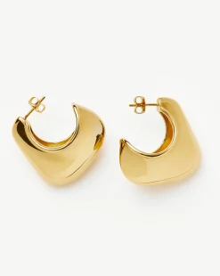 Hera Dome Large Hoop Earrings