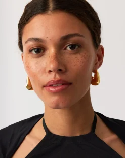 Hera Dome Large Hoop Earrings