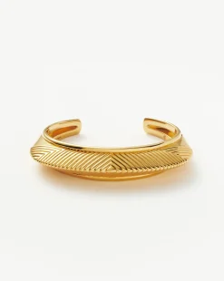 Hera Dome Ridge Statement Cuff Bracelet