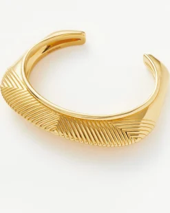 Hera Dome Ridge Statement Cuff Bracelet
