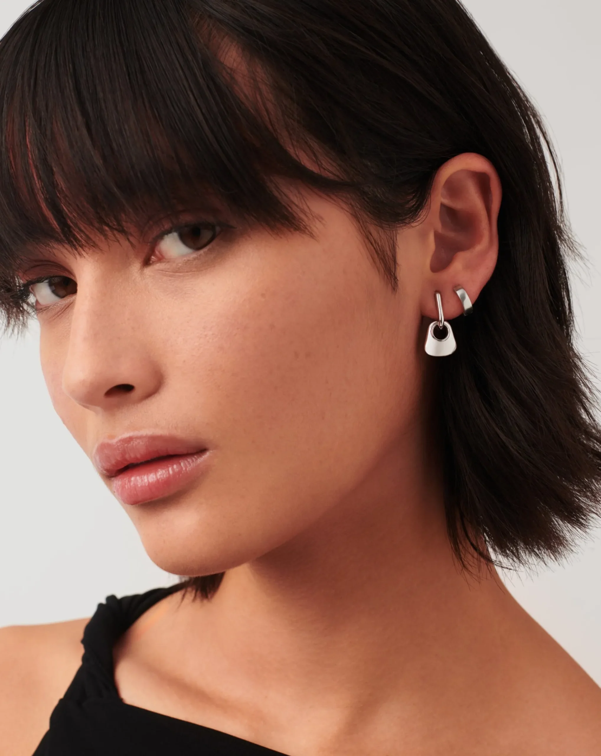Hera Mini Charm Hoop Earrings