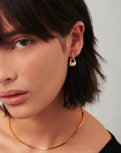 Hera Mini Charm Hoop Earrings