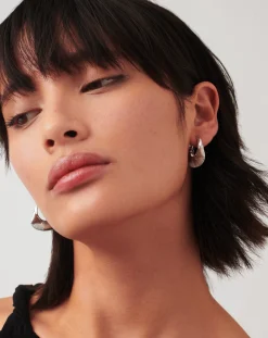 Hera Ridge Hoop Earrings