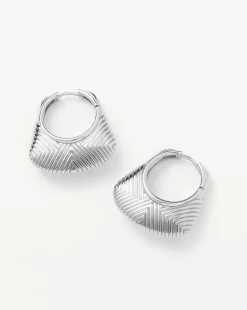Hera Ridge Hoop Earrings