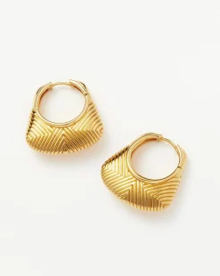 Hera Ridge Hoop Earrings
