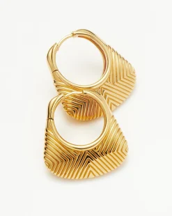 Hera Ridge Hoop Earrings