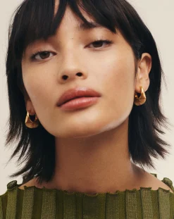 Hera Ridge Hoop Earrings