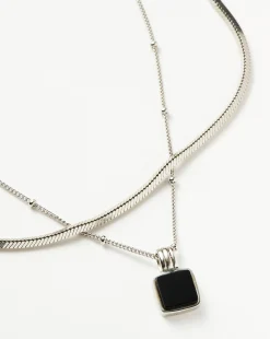 Iconic Lucy Williams Black Onyx Necklace Set