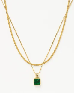 Iconic Lucy Williams Malachite Necklace Set