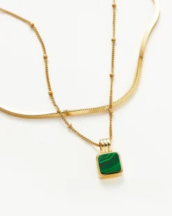 Iconic Lucy Williams Malachite Necklace Set