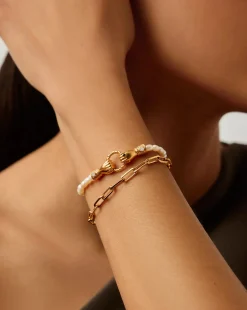 In Good Hands Pearl & Chain Bracelet Set
