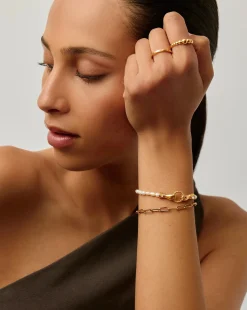 In Good Hands Pearl & Chain Bracelet Set