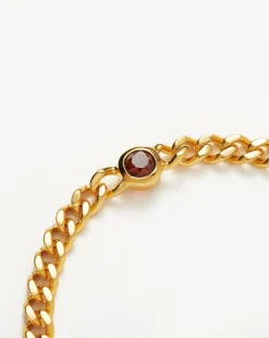 January Birthstone Chain Bracelet
