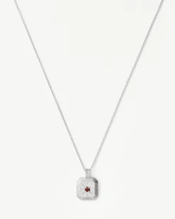 January Birthstone Pendant Necklace