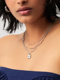 January Birthstone Pendant Necklace