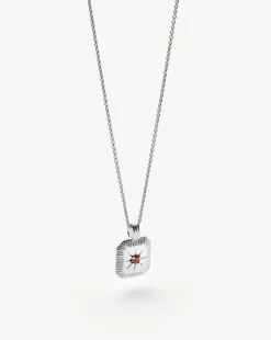 January Birthstone Pendant Necklace