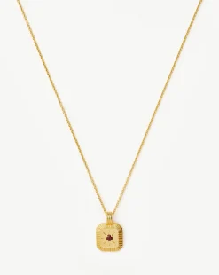 January Birthstone Pendant Necklace