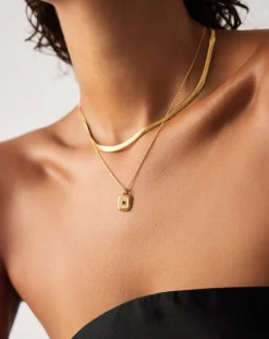 January Birthstone Pendant Necklace