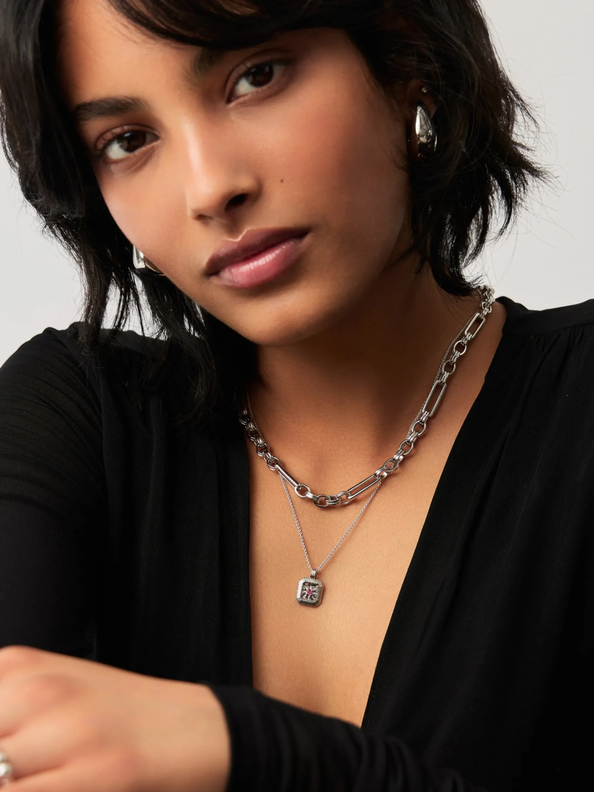 July Birthstone Pendant Necklace