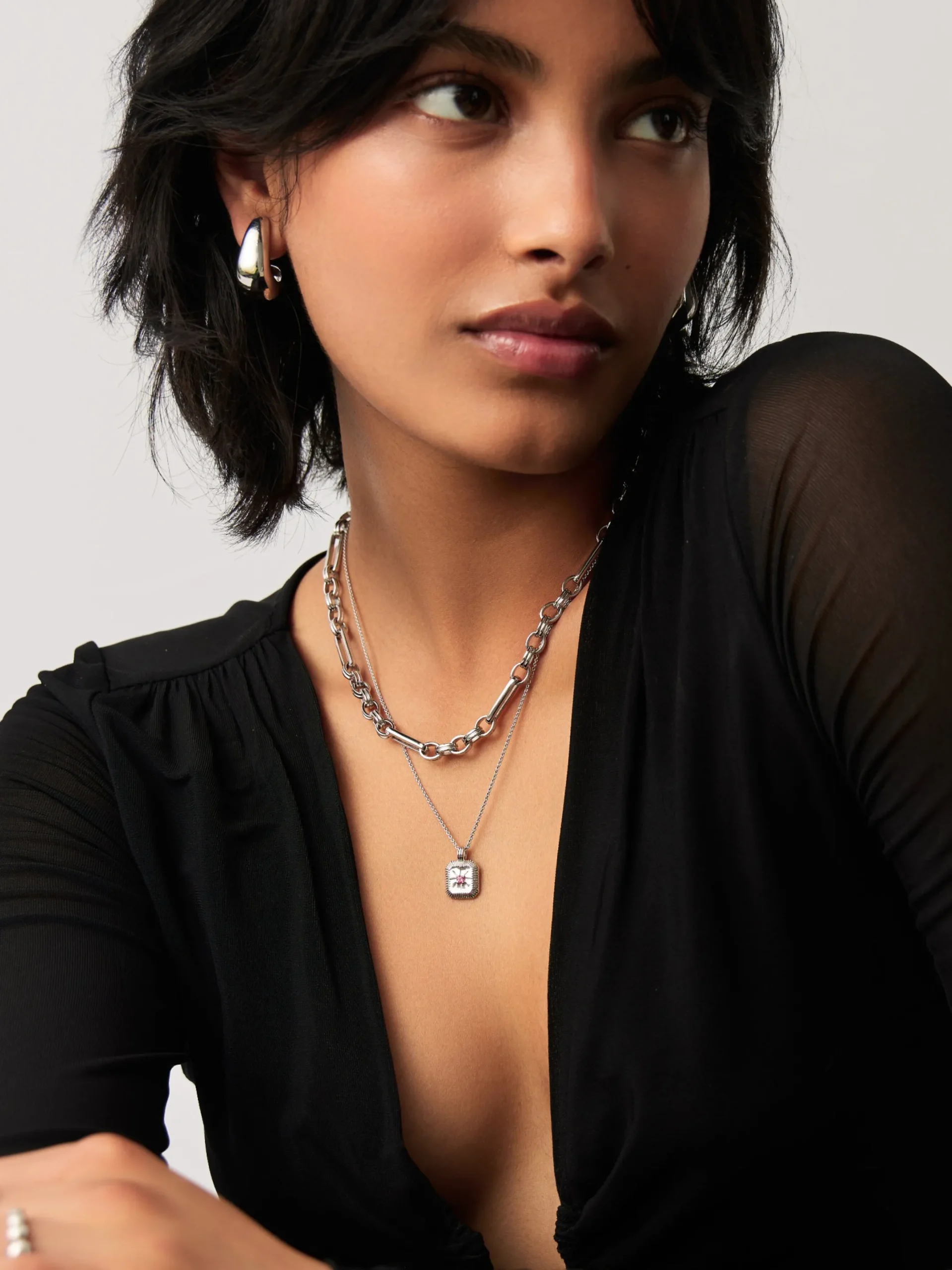 July Birthstone Pendant Necklace
