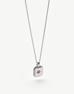 July Birthstone Pendant Necklace